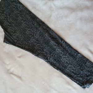 Gray with Black design Forever 21 Leggings